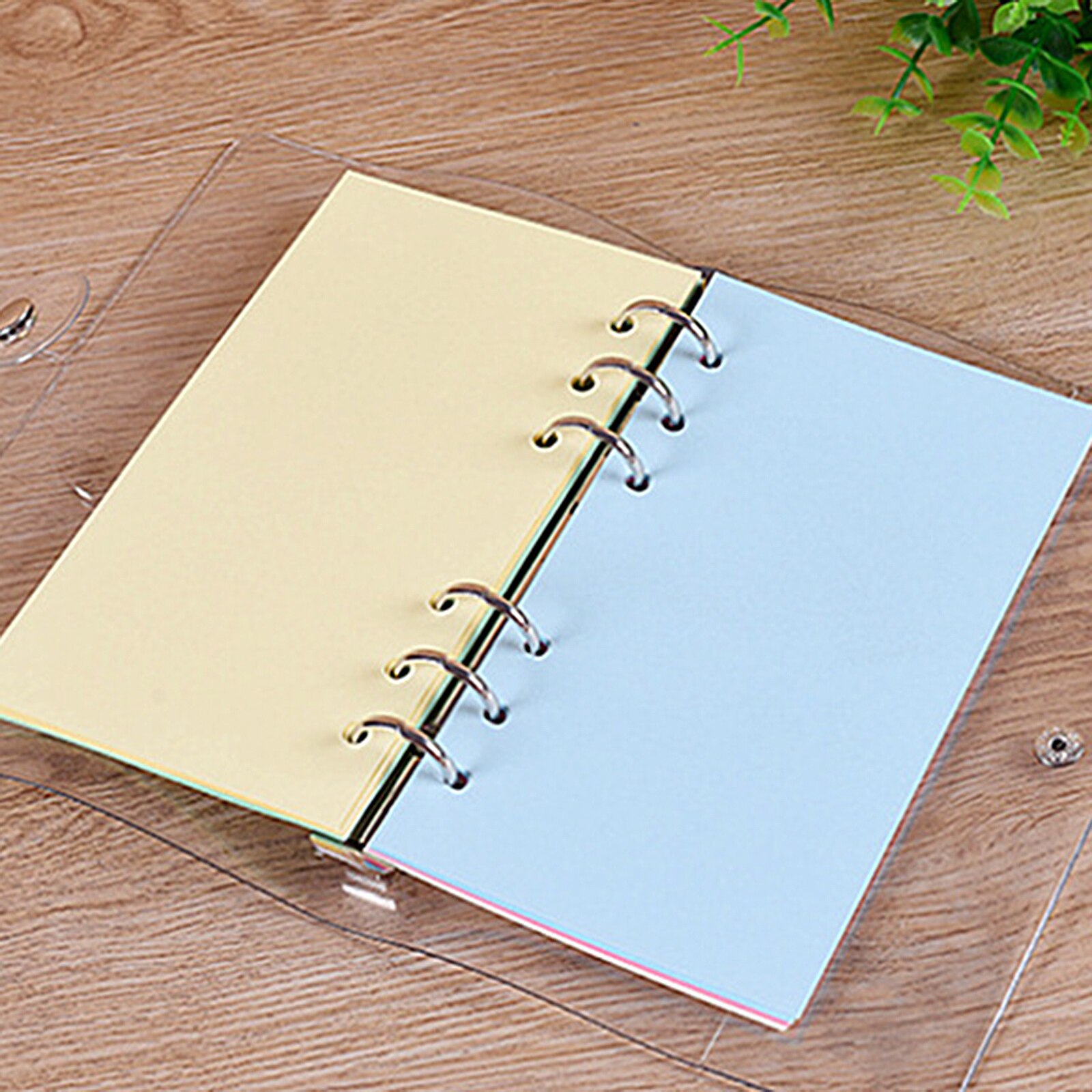 Leather Notebook Cover Notebook Hard Cover Notebook Binder Paper Journal PU Planner Binder Diary with A6 filled PU Leather Cover