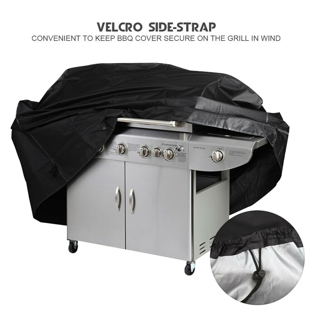 M/L/XL/XXL Portable Waterproof BBQ Grill Barbeque Cover Heavy Duty Gas Garden Charcoal Electric Barbeque Protector Canvas