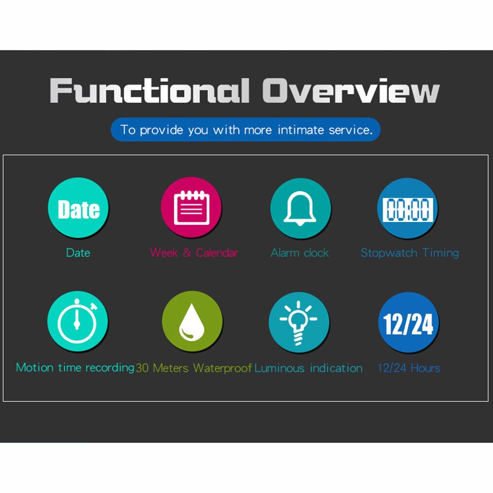 Classic Men's Sports Led Watch Waterproof Luminous Digital Wrist Watch For Men Soft Silicone Watches For Adult