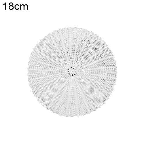 Round Rattan Woven Non-Stick Stuffed Bun Steamer Mat Dim Sum Tool Kitchen Cooking Dumplings Steam Mat Baking Liner: 18 cm