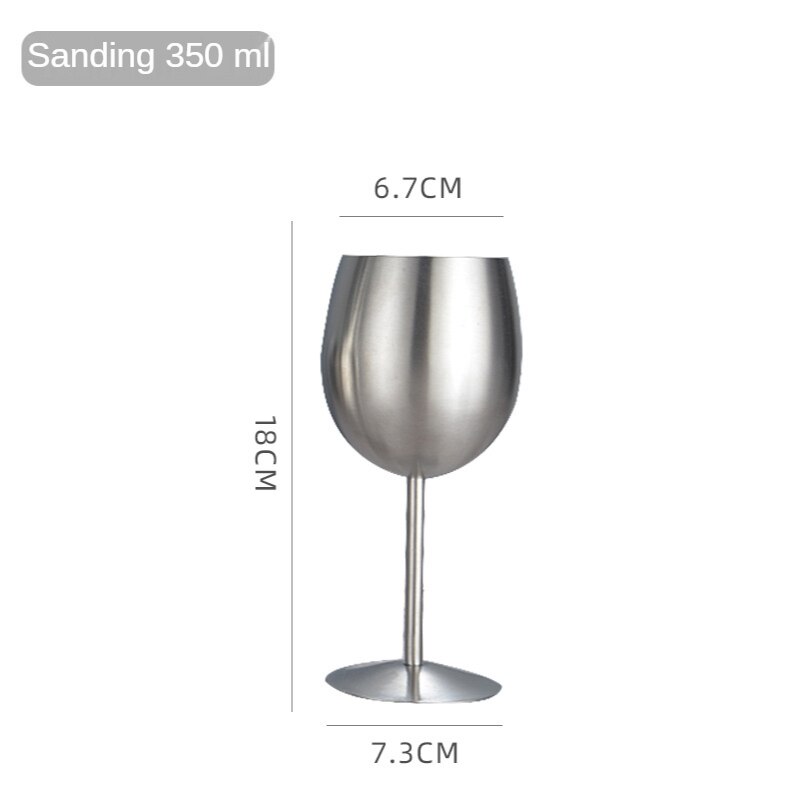 1pcs Stainless Steel Wine Glasses All-steel Goblet Metal Wine Glas Wineglass Bar Champagne Cocktail Drinking Cup Party Supplies: C