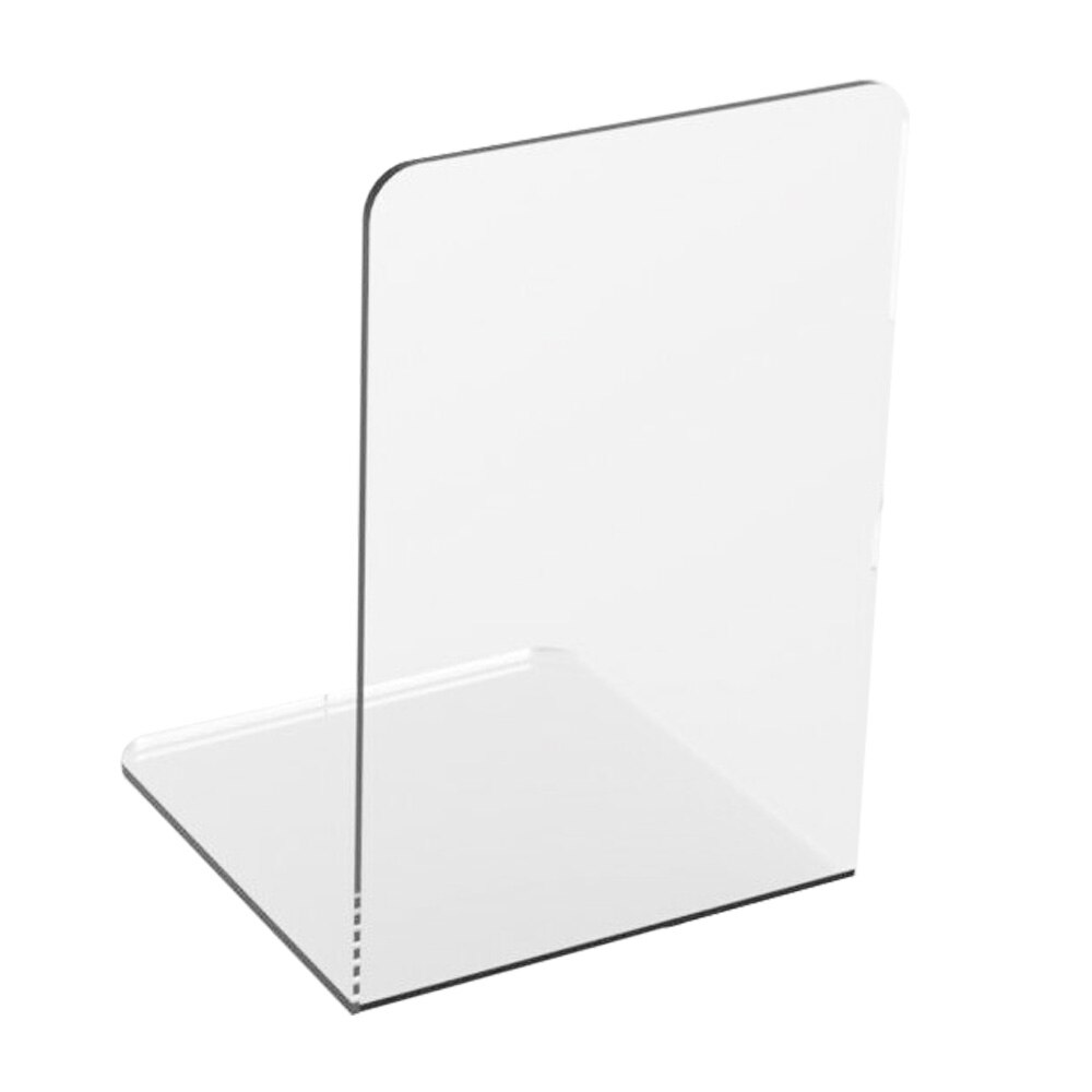 1Pc Acrylic Transparent Bookends Book Display Stand Holder Book Stand Holder Frame Document Holder Stand Desk Organizer Bookend