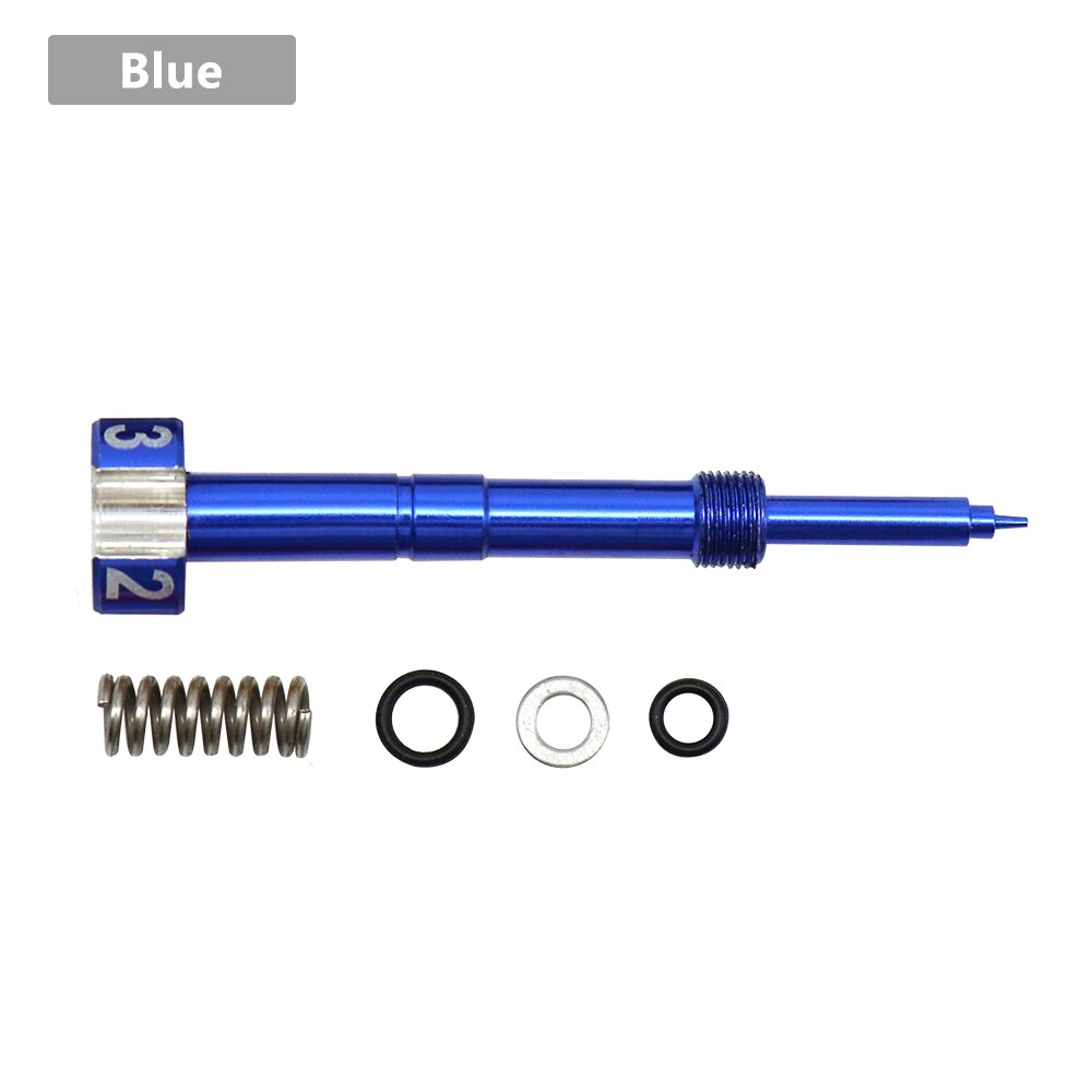 Tornillo de mezcla de combustible ZS MOTOS motocicleta fácil de ajustar ATV PWK Carb 4T moto aire FCR tornillo de carburador: Azul
