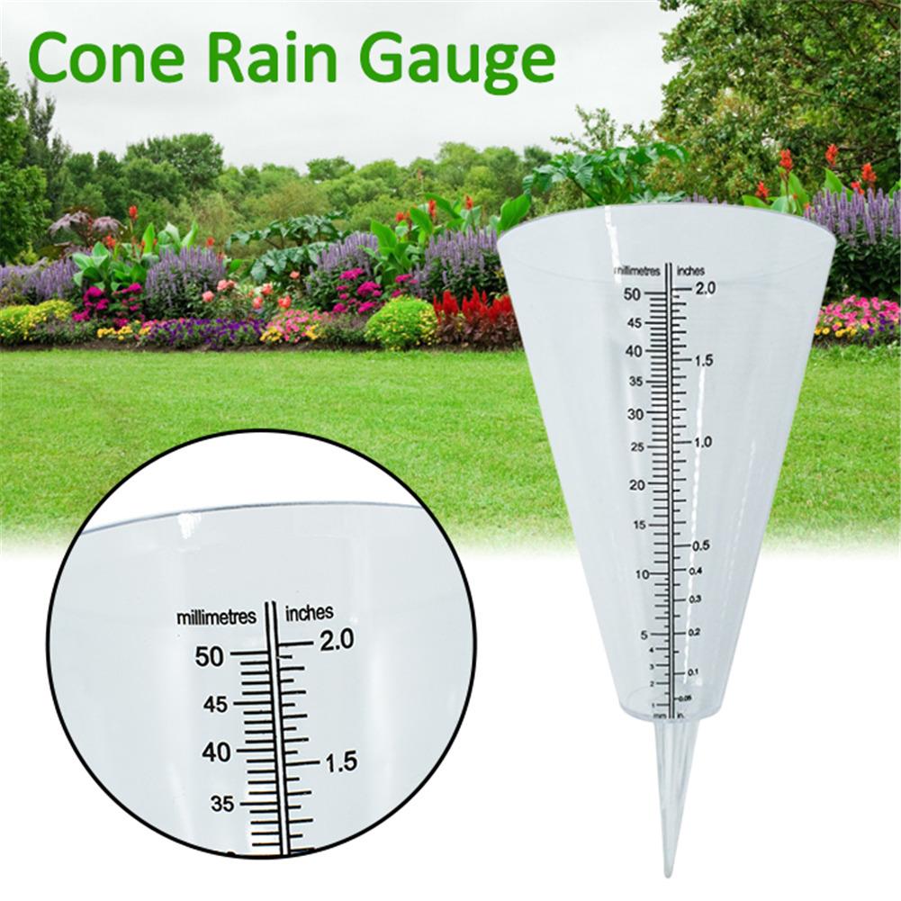 Nyeste kegle regnmåler konisk regnmåler til udendørs havehavemåling