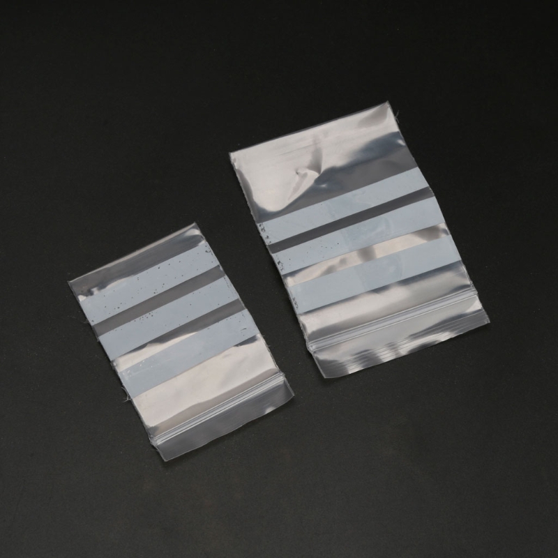 100 PCs/pack Small Plastic Self-Sealing Zipper Jewelry Storage Bags Writeable Reclosable Zipped Leak-proof Jewelry Packaging