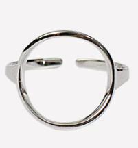 Zomer Strand Open Cirkel Hexagon Ringen Voor Vrouwen Meisjes Verstelbare Finger Ring Charm Sieraden: 1