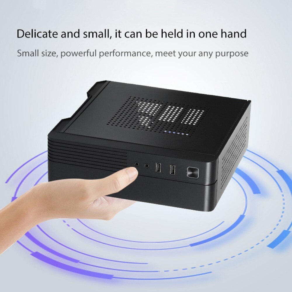 Itx Computer Case MX02 Mini Htpc Desktop Gastheer Chassis Office Business Industriële Controle Chassis Computer Accessoires