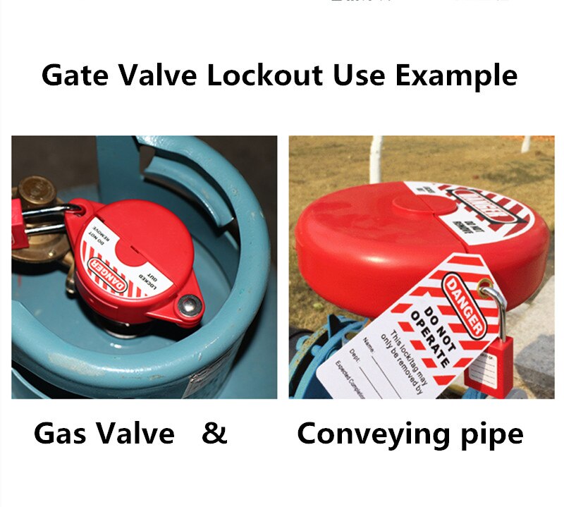 1"-2.5" Master Lock Rotating Gate Valve lockout Tank Gas bottle ball Valve safety locks CYLINDER TANK LOCKOUT