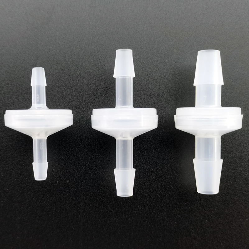 Válvula de retención de plástico PP de 1/8 "3/16" 1/4 "válvula sin retorno/válvula unidireccional para Gas, aire, líquido, agua, válvula de fluidos, baja presión de apertura