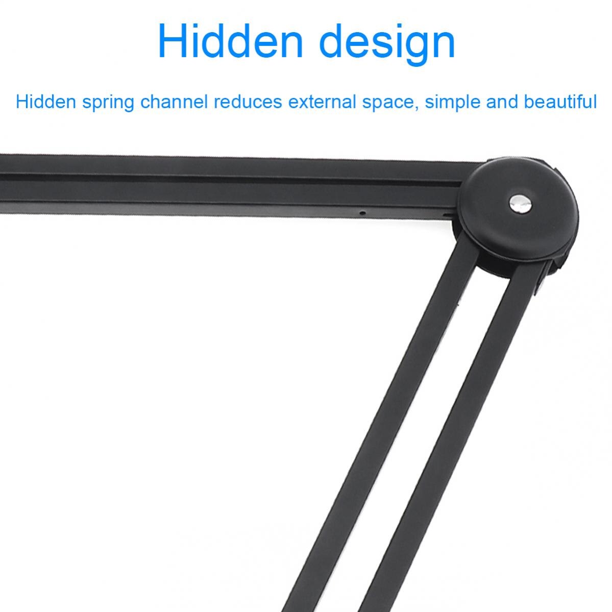 Microphone Boom Arm Stand Heavy Duty Cantilever Bracket Tripod Adjustable Suspension Scissor Spring Built-in Mic Stand for Live