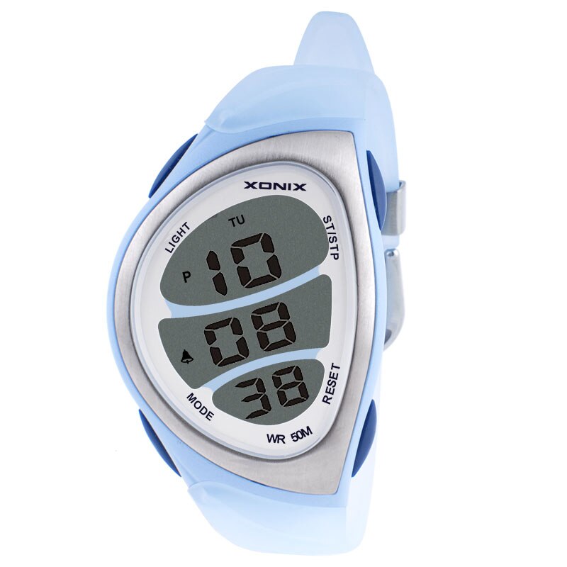 Montres de sport pour femmes, dorée, étanche 50m, numérique, pour natation et plongée, horloge à main, aql