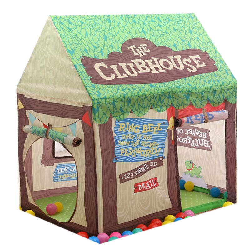 1Set Children Play House Tent Kids Outdoor Activities Indoor Foldable Game Tent Baby Portable Easy Installation Playroom: Green