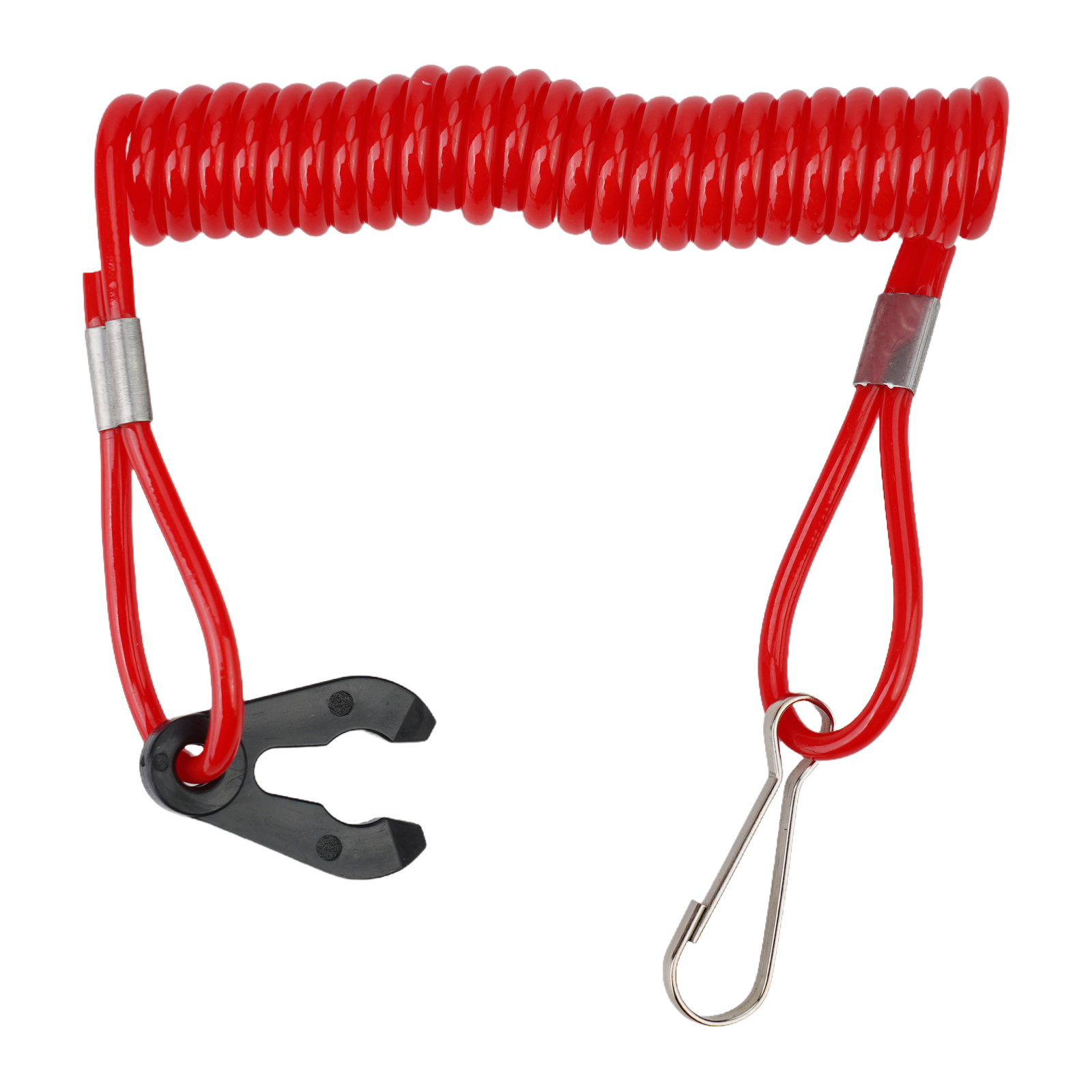 Cordino chiave interruttore di uccisione barca rossa da 1,6 m per Honda Ya-maha Evinrude Johnson legare uccisione interruttore Corda di sicurezza con 2 chiavi