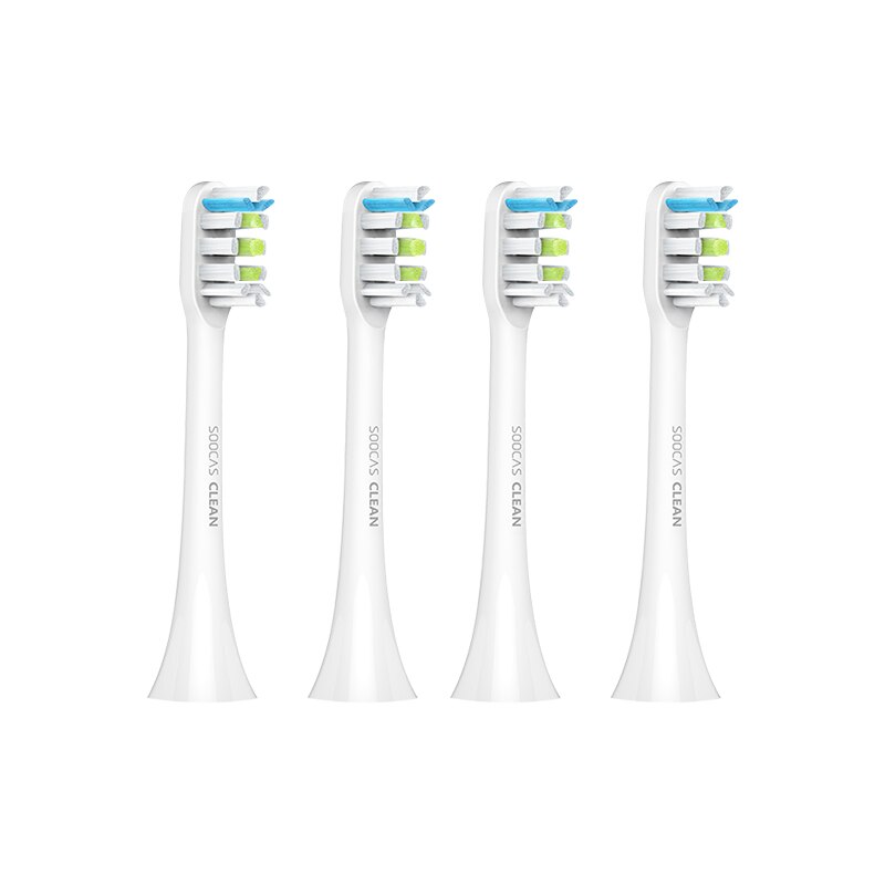 Soocas X3U X5 X3 V1 Tandenborstel Hoofd Originele X3U Tandenborstel Vervanging Hoofd Sonische Opzetborstels: 4pcs white
