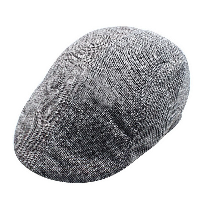 Boina de cuadros a la para hombre, sombrero clásico con elástico , gorra plana para hombre, gorro informal, gorros de: B7