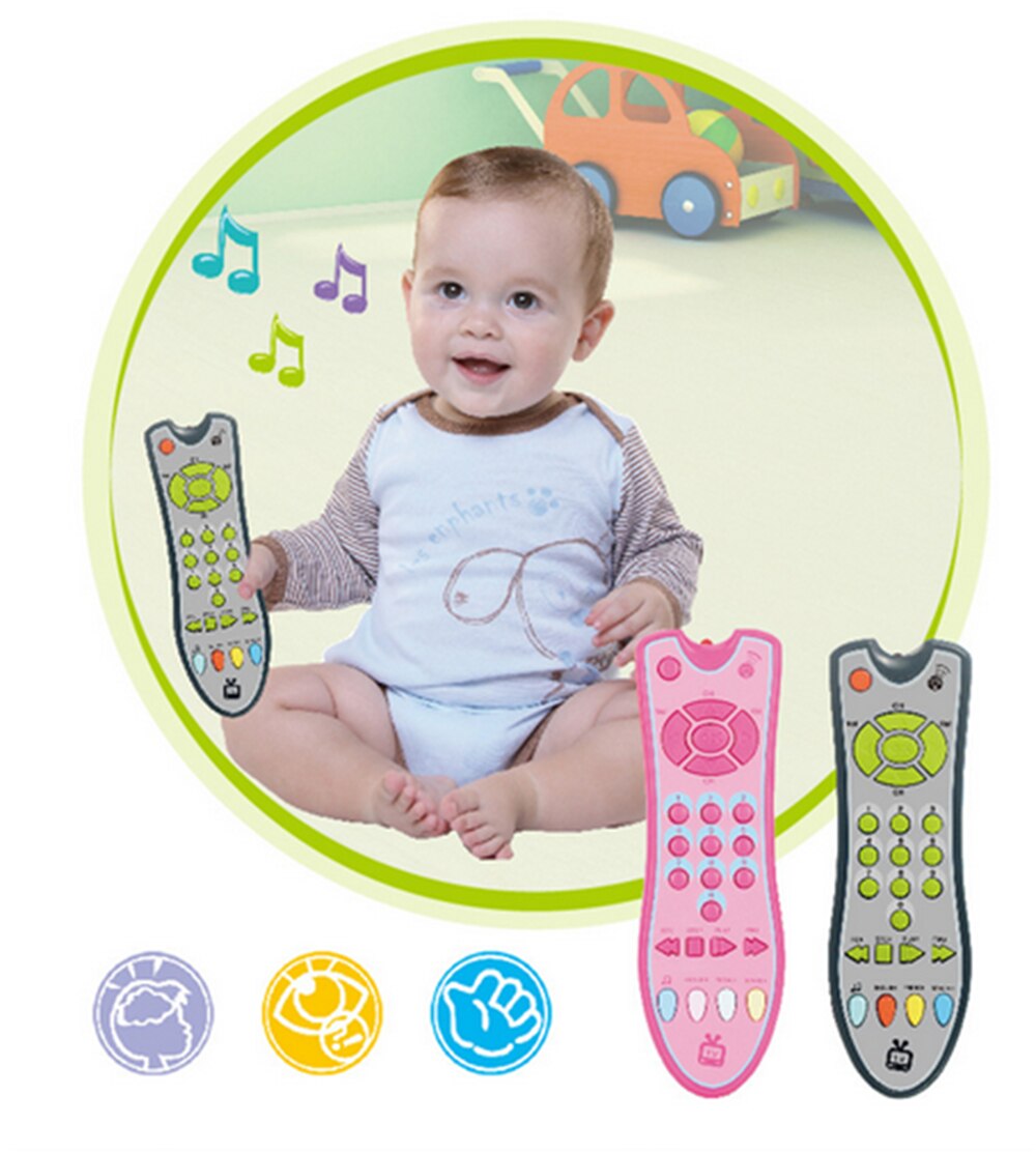 Electric Music TV Remote Control Toy Early Educational Toys 3 languages Numbers Remote Learning Machine Baby Toys