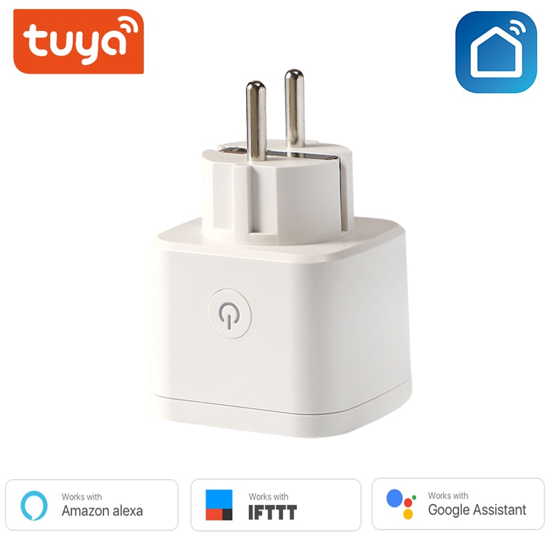 Wifi smart plug eu universell adapter 16a eluttag reseadapter laddare kontroll fungerar med alexa google home tuya app fjärrkontroll