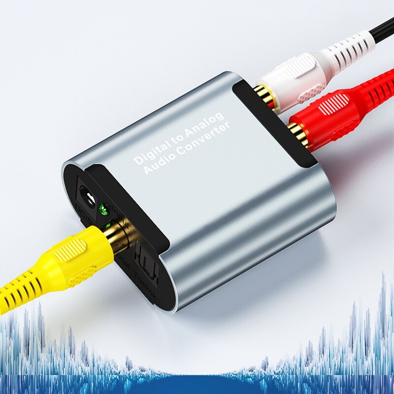 Digital to Analog Audio Converter with 3.5Mm Audio HD Decoder