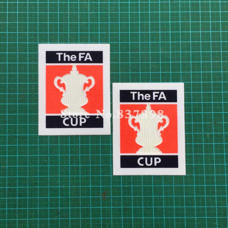 De Fa Cup Patch Voetbal Patch Badge Kasjmier Materiaal Fluwelen 1 Paar 125th Anniversary: Goud