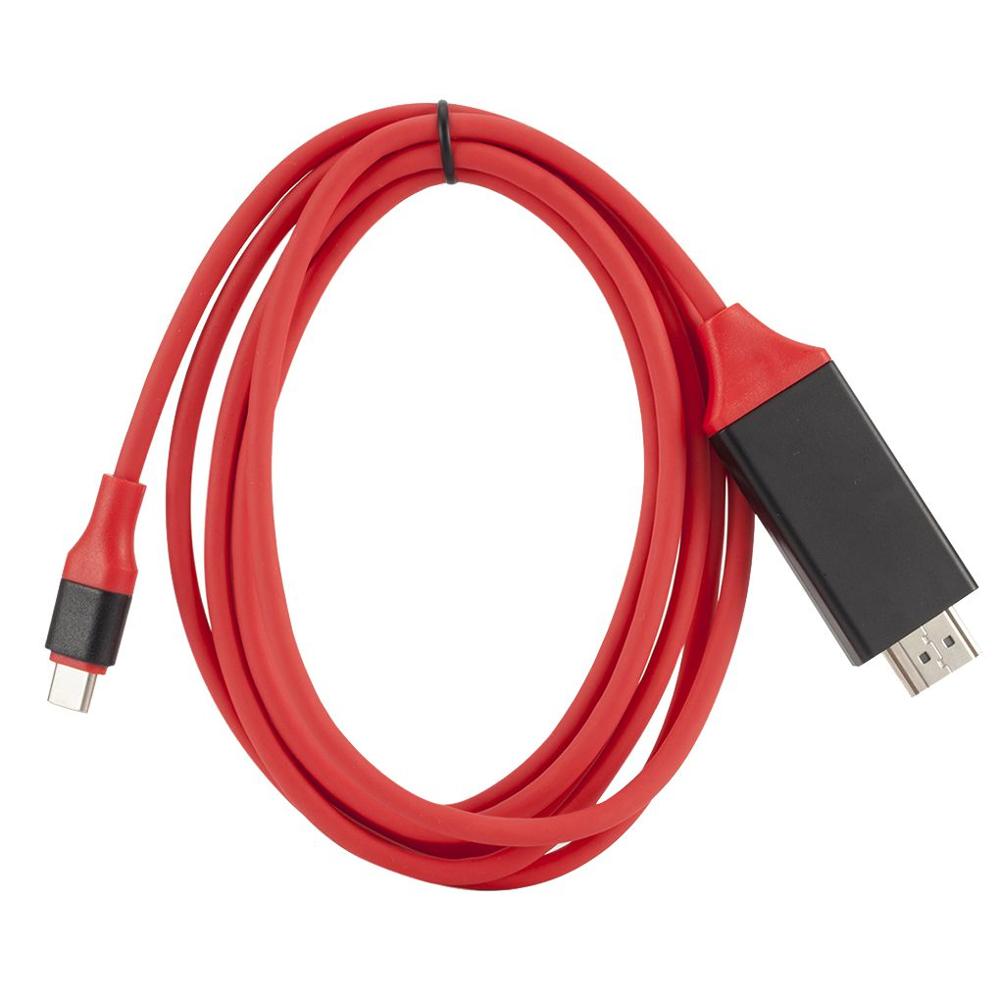 USB3.1 Type C Naar Hdmi Adapter Kabel 2M, hdmi Kabel Usb 3.1 Naar Hdmi 4K Adapter Kabel Is Te Dragen, Geschikt Voor Mobiele Telefoons