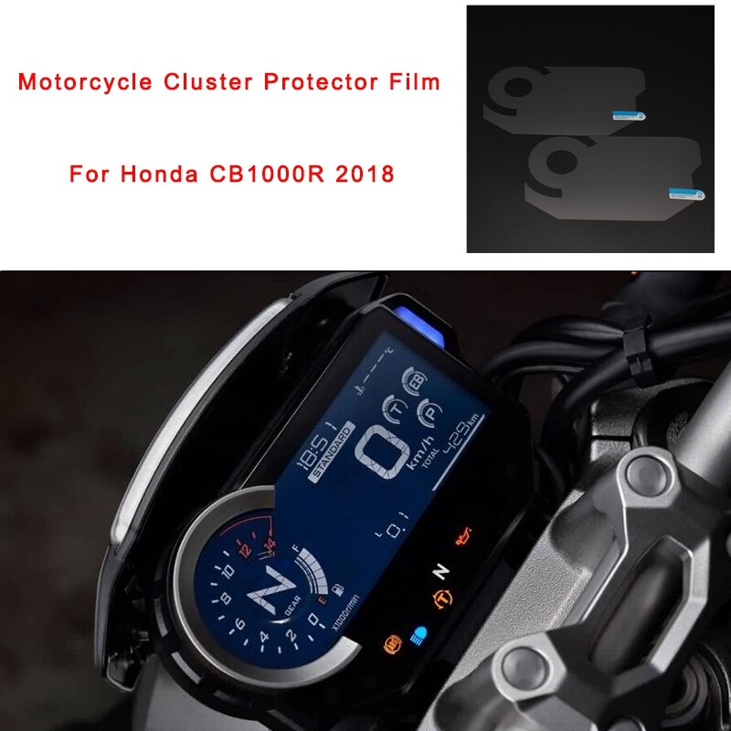 Película de instrumento de protección para tablero de pantalla de grupo de arañazos de motocicleta para Honda CB1000R
