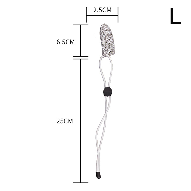 Fishing Gloves Wear Resistant Anti Cutting Single Finger Protective Cover For Outdoor Far Throw Casting Fishing Control Line: Blanco