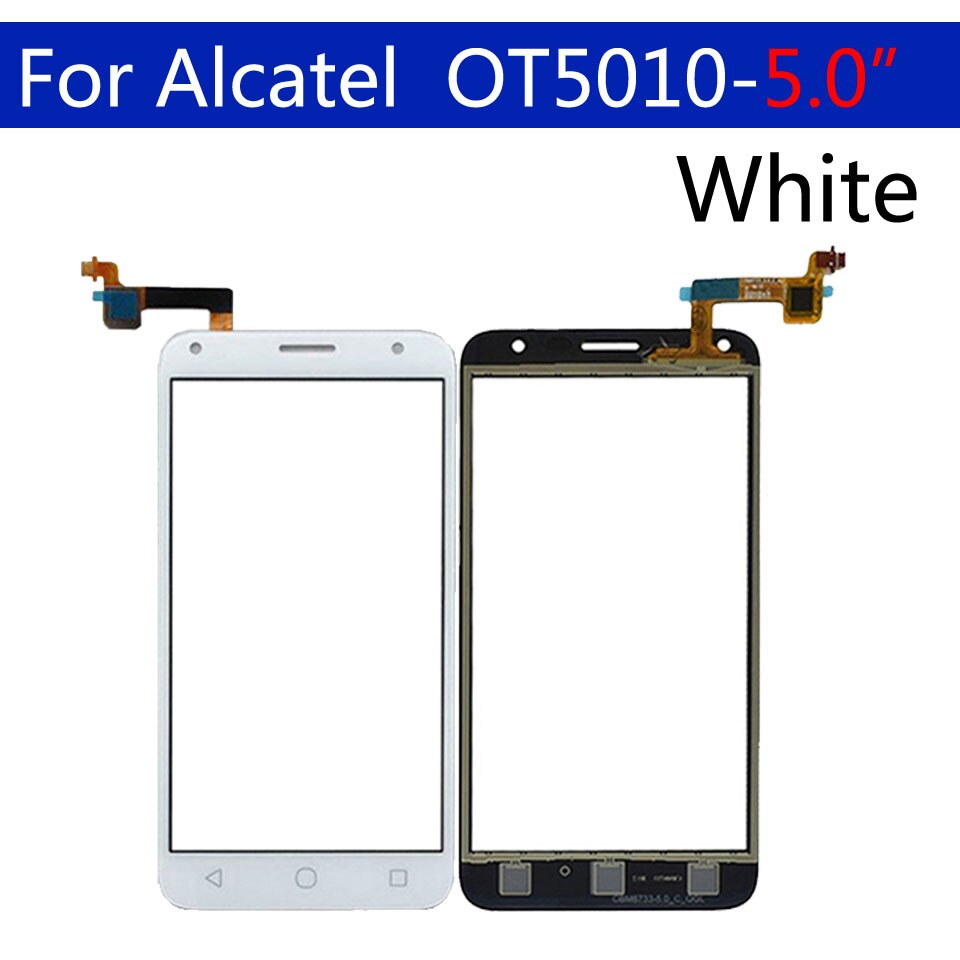 Pantalla táctil para Alcatel One Pixi 4, 5,0, OT5010 OT, 5010, 5010D, 5010E, 5010X, Sensor de pantalla táctil, reemplazo de cristal del digitalizador