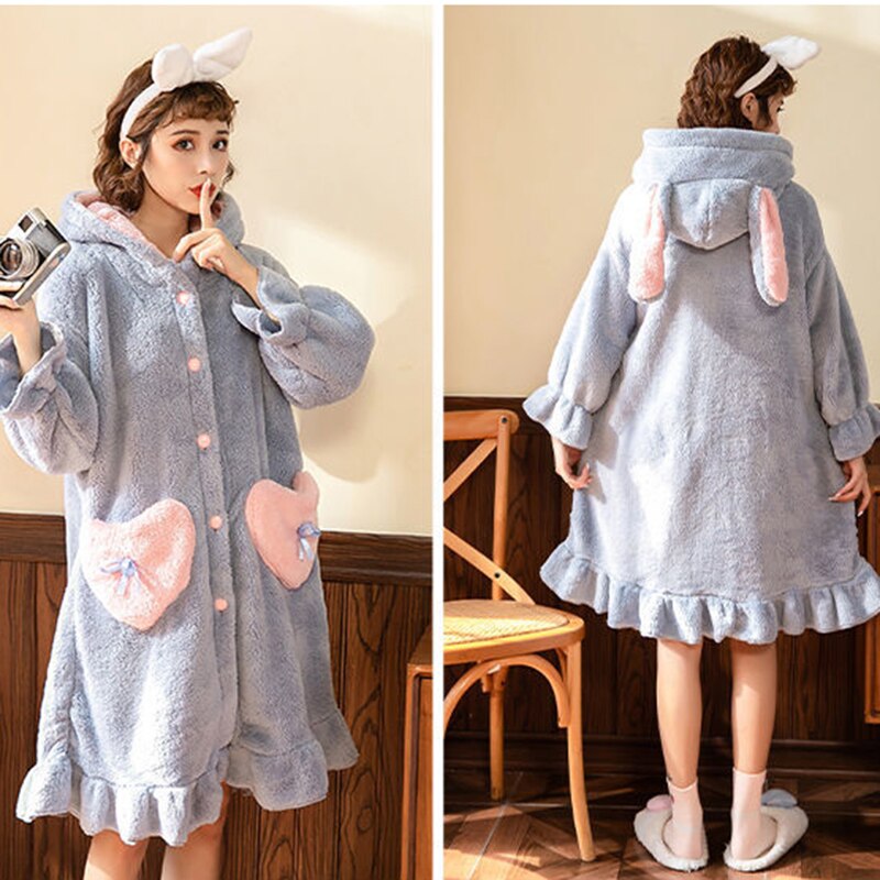 Robe en flanelle à manches longues pour femme, vêtement d'hiver , ample, imprimé, Simple, , confortable, tendance