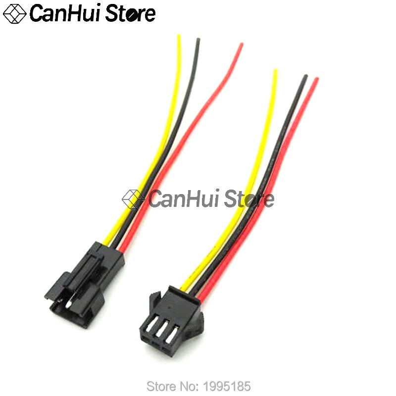Conector de cable macho a hembra, 2-5 pares, 10/15/20cm, JST SM 2P 3P 4P, tiras LED, conectores de controlador de lámpara, adaptador rápido