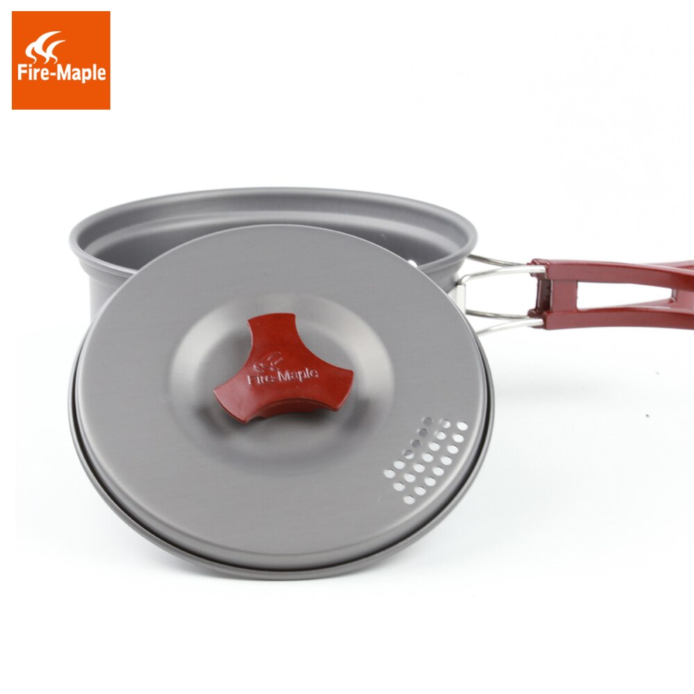 Fuego de arce de olla de Camping al aire libre 1-2 personas conjunto se Cocina al aire libre cubiertos Panelas campamento Cocina utensilios de Cocina Picnic FMC-203