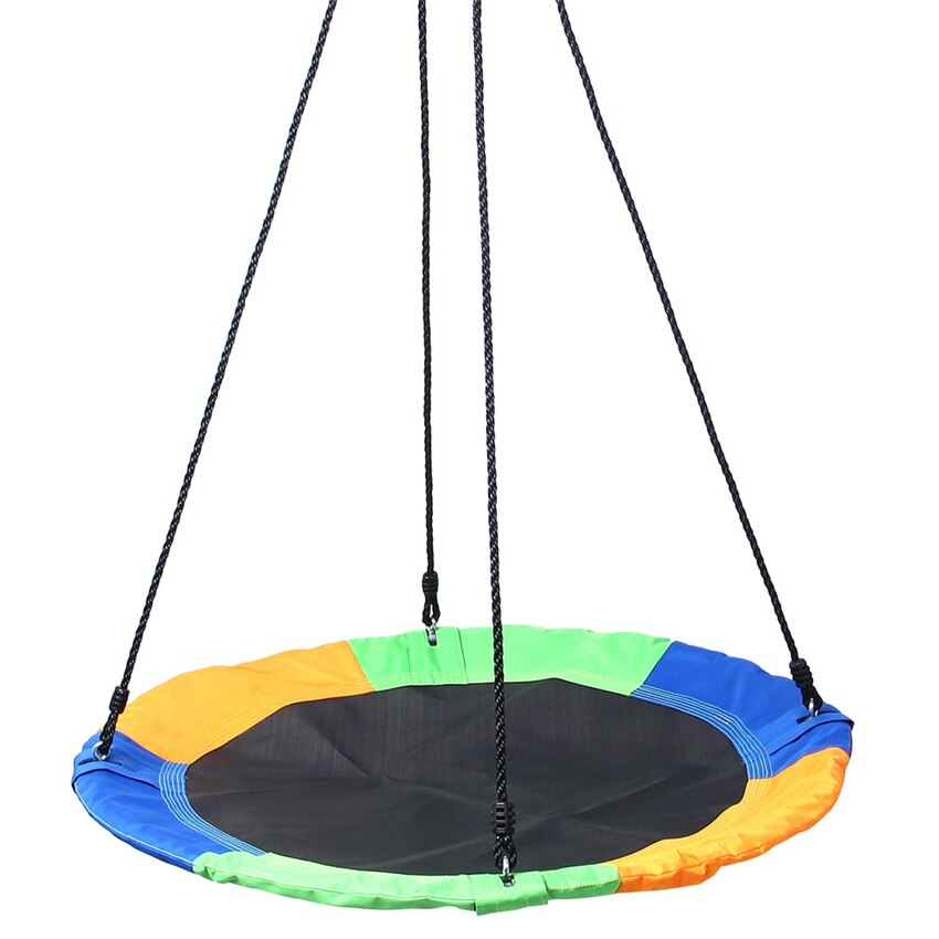 JY11900D Oxford Doek Vlinder Patroon Ronde Netto Baby Swing Hoogte Verstelbare Kinderen Leisure Swing Outdoor Pe Touw Swing