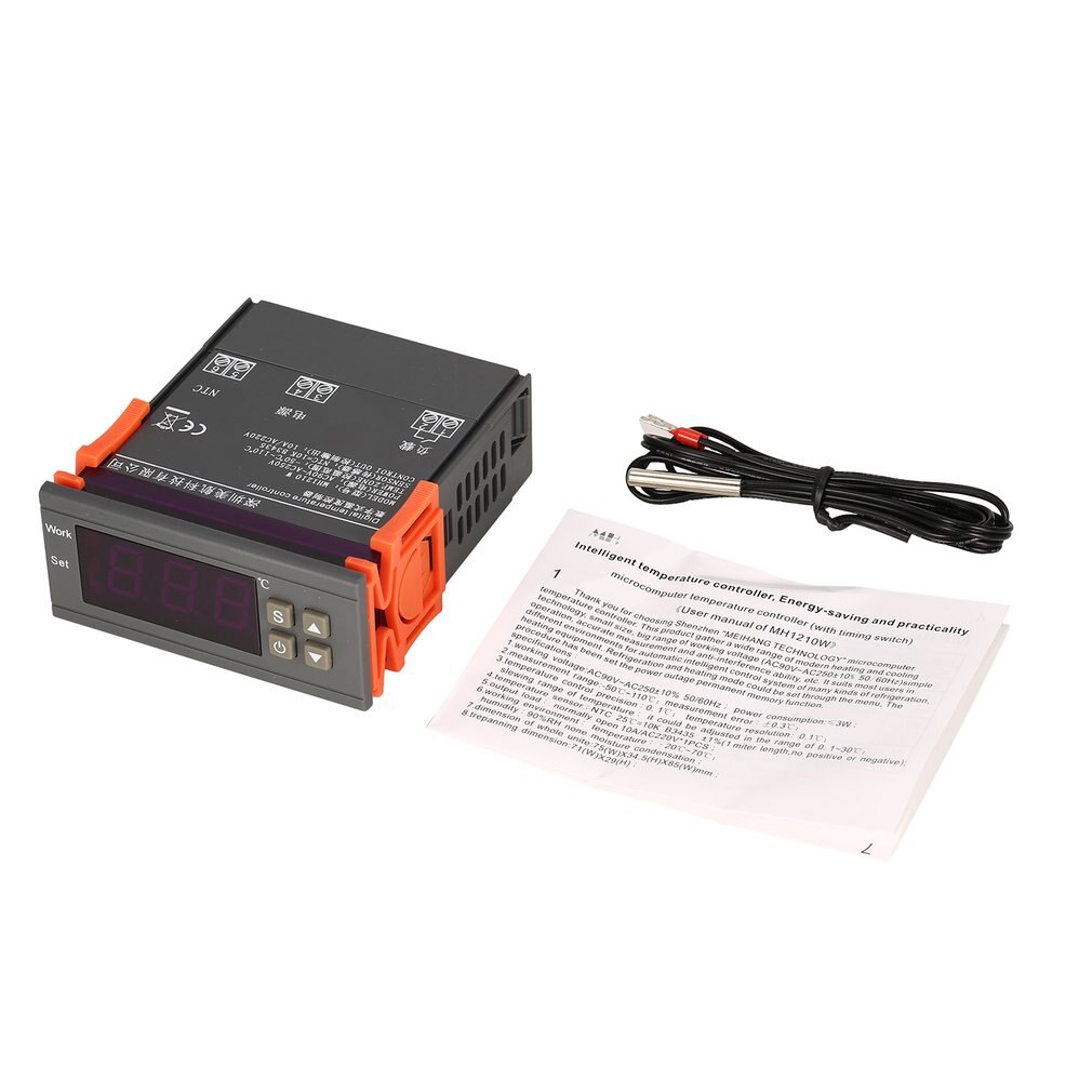 MH1210W AC90-250V Digitale Temperatuur Thermostaat Regulator Controller -50 ~ 110 ℃ Verwarming Koeling Controle Ntc Sensor