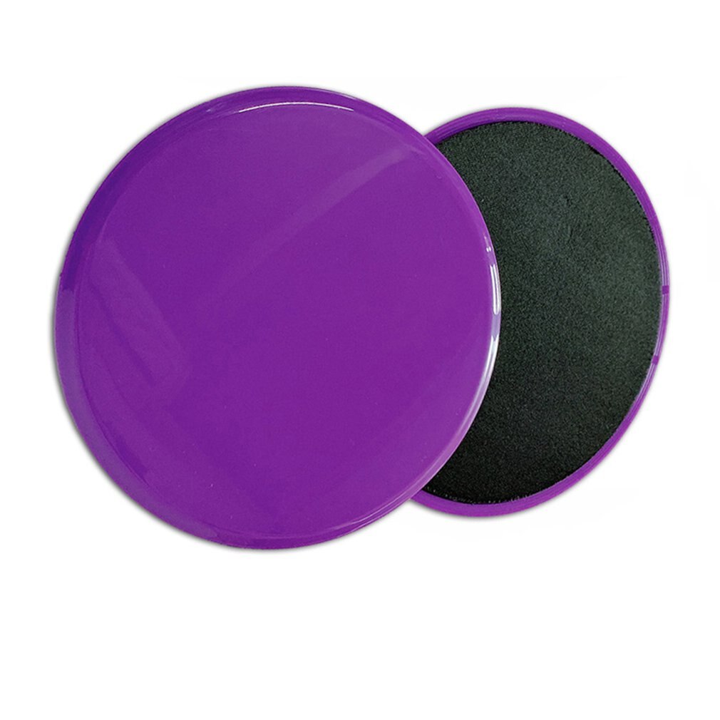 2 pièces coulissant curseur glisse disques Fitness disque exercice plaque coulissante pour Yoga gymnastique abdominale noyau entraînement équipement d'exercice: VIOLET
