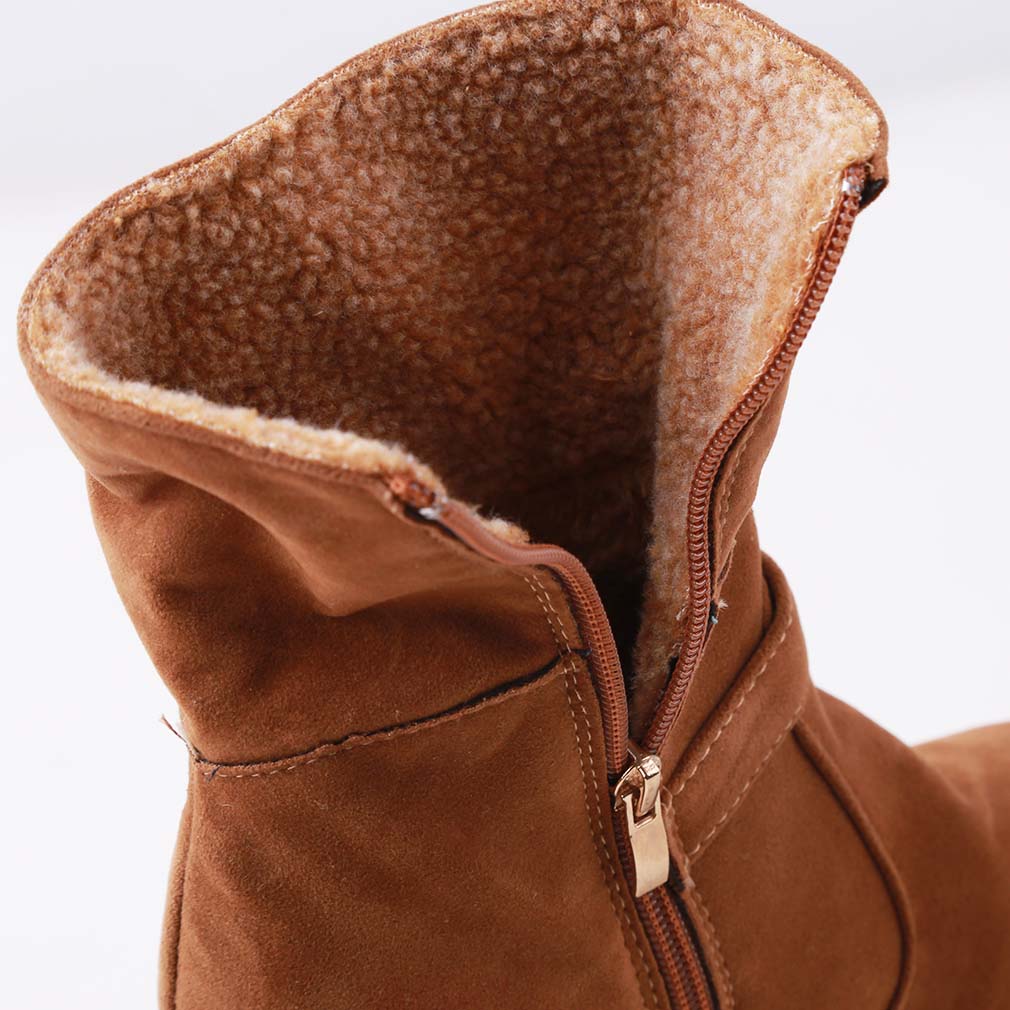 Winter hoch Hacke Stiefel Plattform Warme Plüsch Platz Fersen Winter Schuhe frauen Stiefel Damen Marke Stiefeletten Schnee stiefel