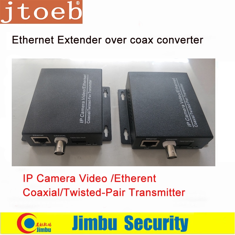 Ethernet Extender over coax converter 2KM for IP cameras Video / Ethernrt Coaxial / Twisted-Pair T