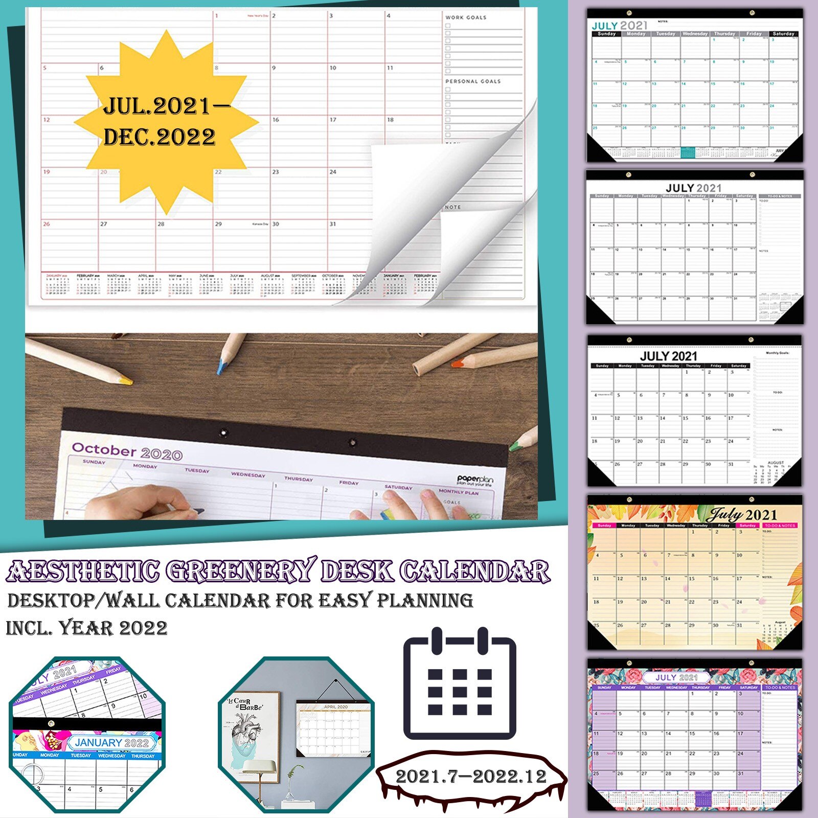 Magnetic Weekly Monthly Planner Calendar Fridge Board Erasable Memo Messages Door Board Stickers Writing Template Advent