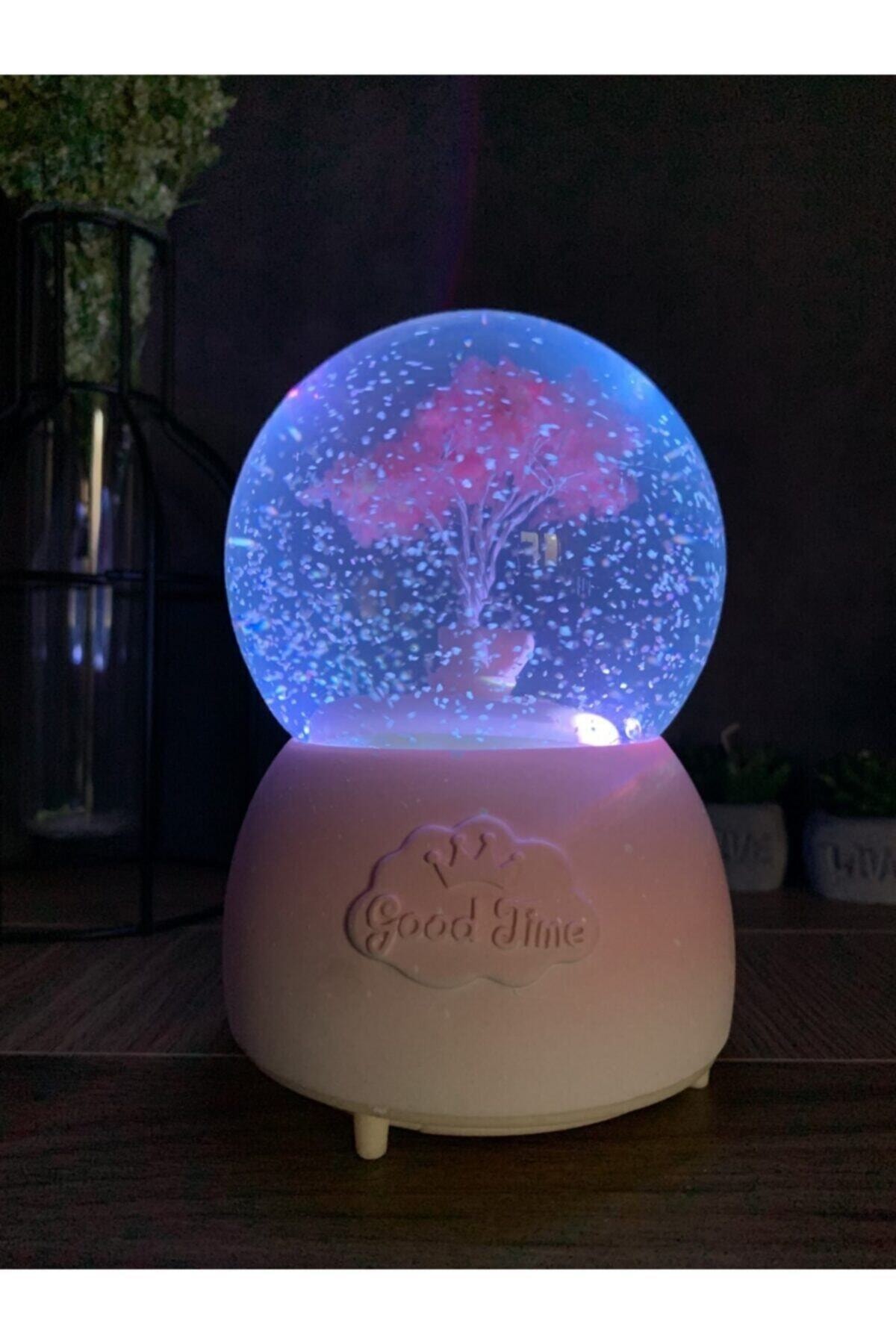 Oversized Snow Globe with Music Light Automatic Snow Blower Crystal Balls Magnetic Globes Items Home Office Decoration