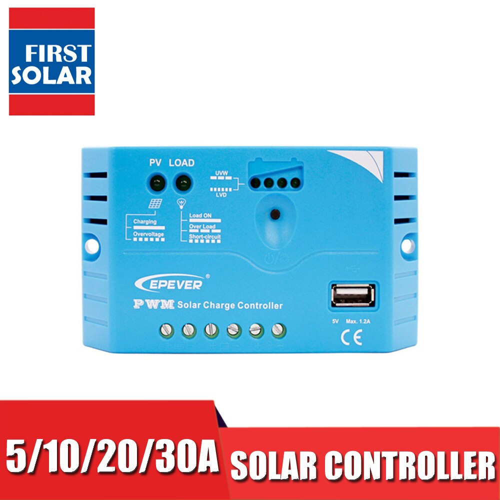 Landstar LS0512EU LS1210EU LS1024EU LS2024EU LS3024EU 5A 10A 20A 30A Solar Charge Controller Epsolar charger Regulators 5V USB