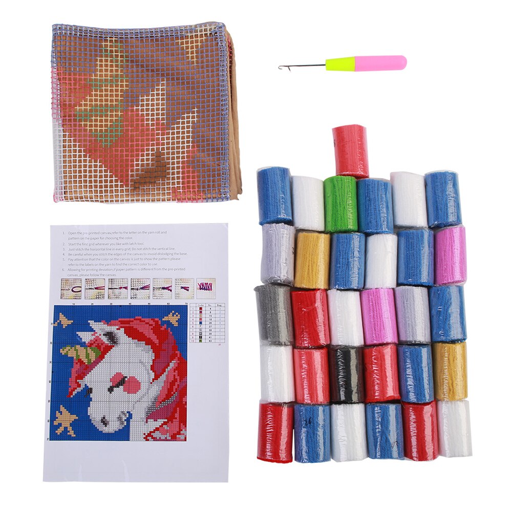Klink Haak Kussens Kussen Haak Doen Het Zelf Borduren Kussens Met Pre-Gedrukt Patroon Alpaca Kits Voor Handwerk Diy tas