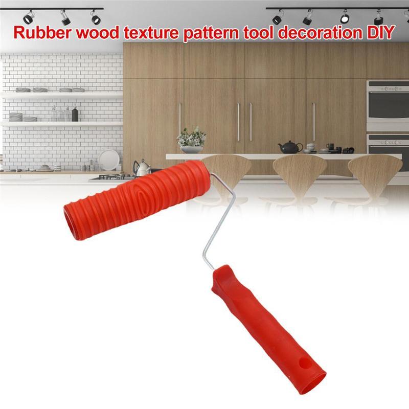 Wood Grain Roller 3D Brick Pattern Paint Roller Brick Pattern Concrete Stamper 7" Decorative Texture Roller Hand Tool