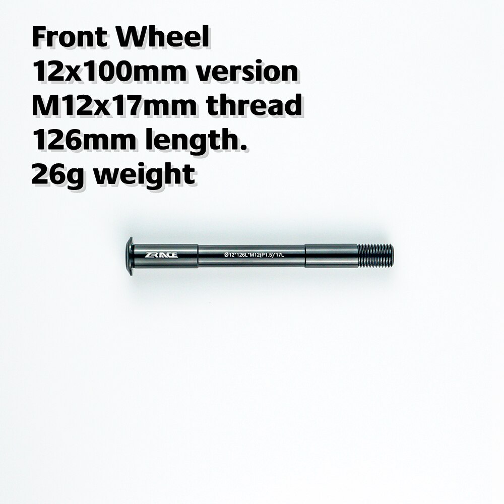 ZRACE-buje de bicicleta de carretera, eje pasante para rueda delantera/trasera, 12x100 / 12x135, marco de carretera de fibra de carbono Compatible: Front 12x126