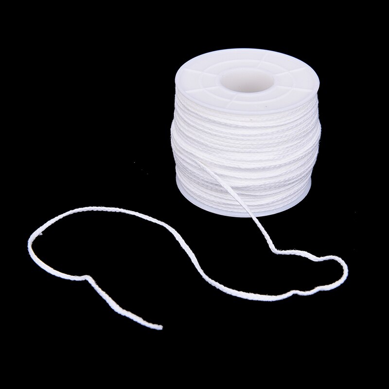 61m 200 Feet Long Cotton Smokeless Wax Core Handmade DIY Special Candle Core Spool Of Cotton Square Braid Candle Wax Core