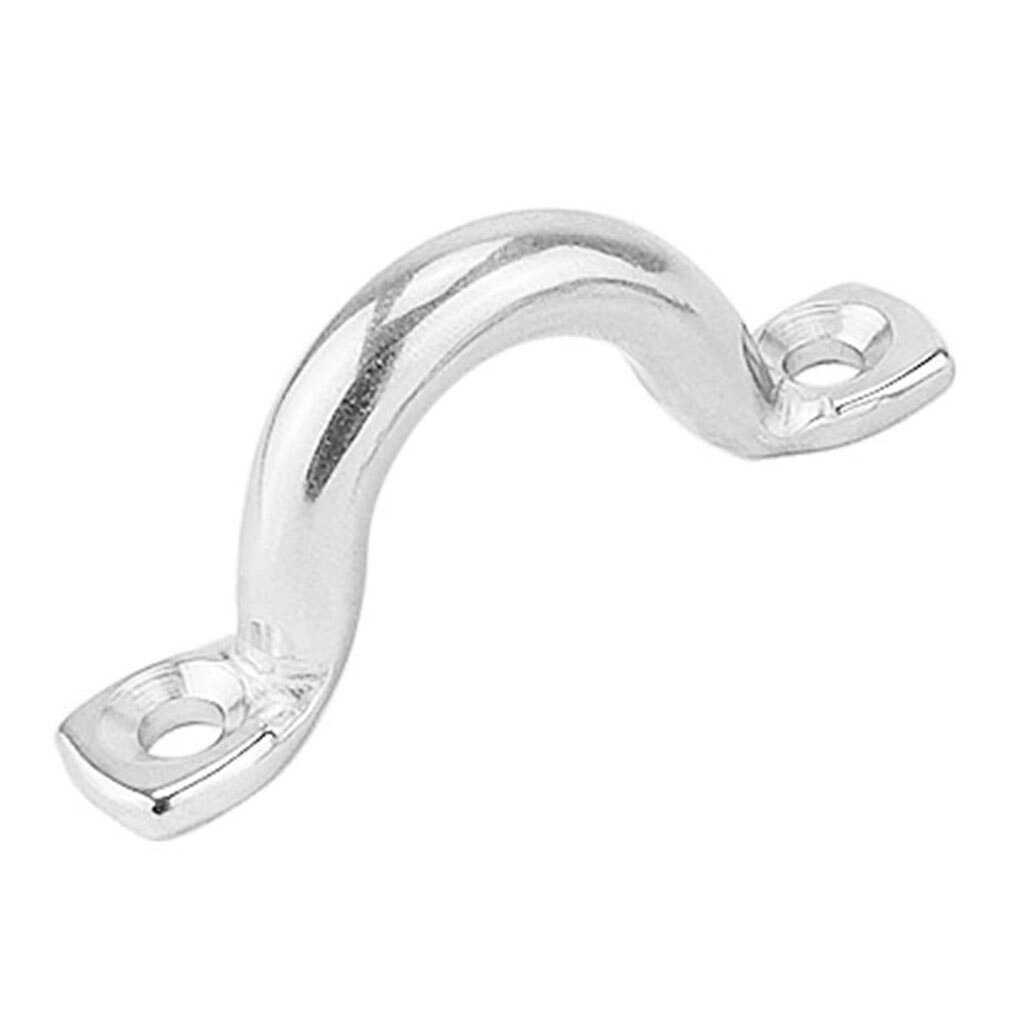 6Pcs 6mm Trailer Tie Loop Lashing Rope Tie Down Ring Horse. Pad Eye 316 Stainless Steel Deck Loop, Tie Down Kayak Tie Down Loop