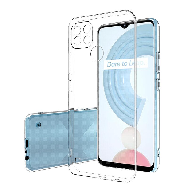 Transparante Dunne Telefoon Case Voor Oppo Realme C21Y C25Y Coque Soft Clear Silicagel Lens Beschermende Tpu Originele Achterkant fundas: Realme C21Y