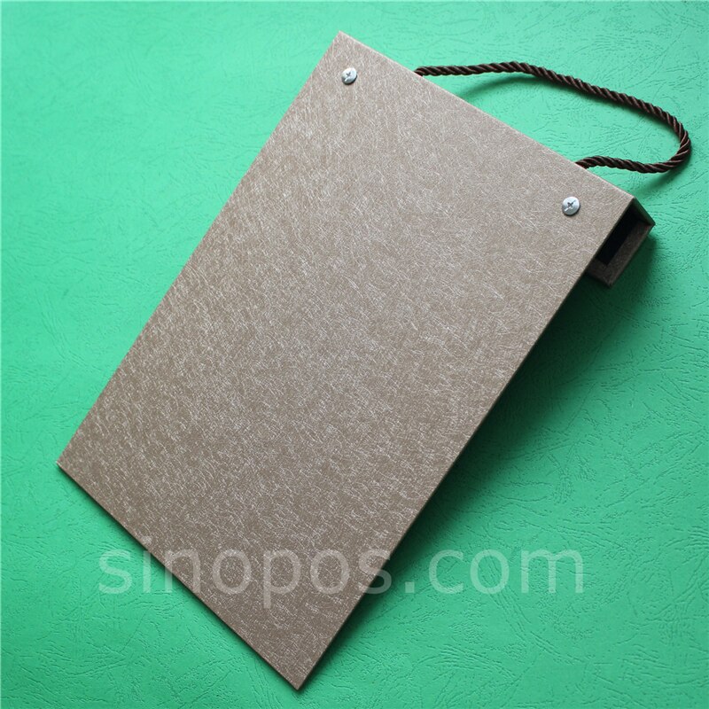 Swatch StackBook Cover A4, fabric samples cards holder textile material collection stack book leather flip fold display binder