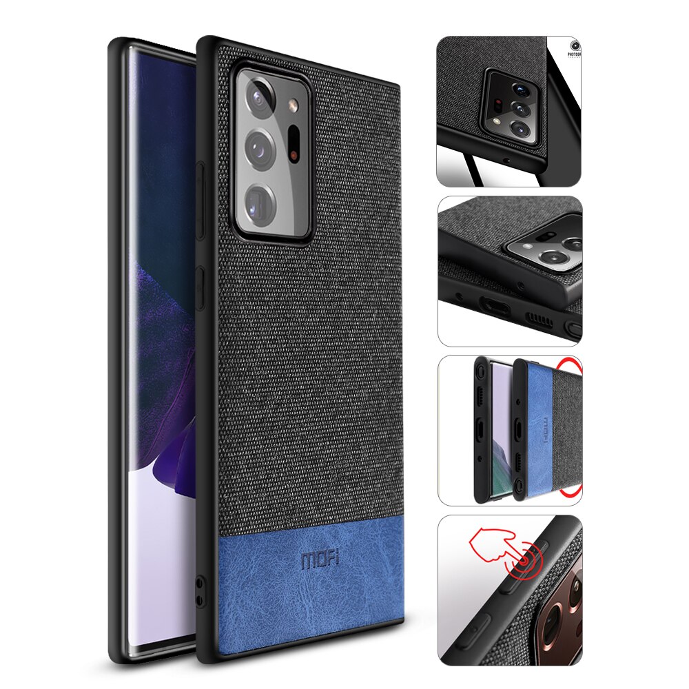 Per la Nota di Samsung 20 Ultra Caso MOFI Per Samsung Galaxy Note 20 Ultra Copertura Posteriore Della Cassa Antiurto Tessuto Nota 20 di lusso Funda