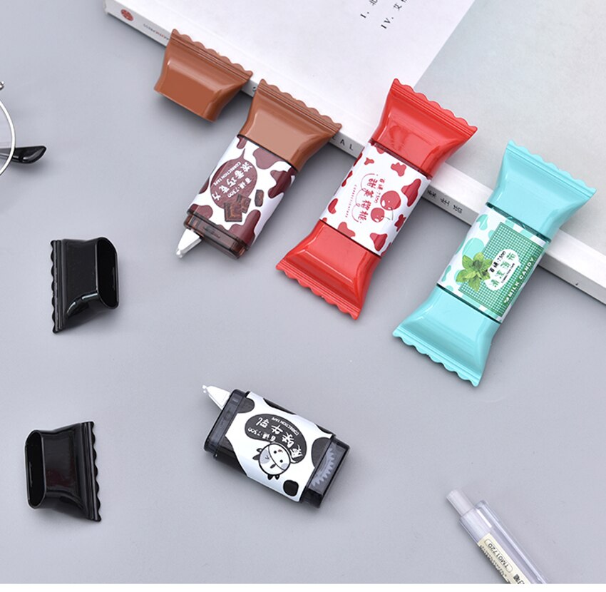 Sweet Candy Shape Correction Tape Students Corrector Stationery School Supplies Kids Correcting Tape 3.5M*5mm