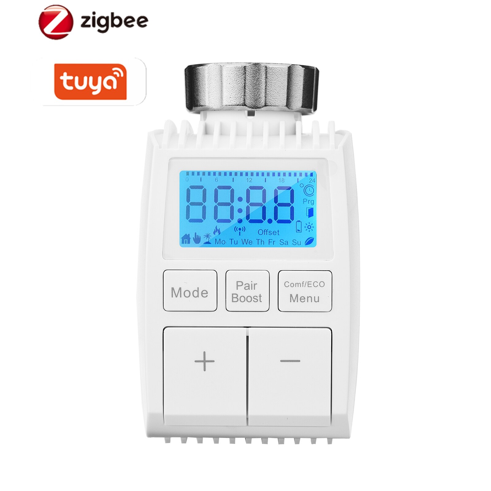 Vanne de radiateur thermostatique Tuya ZigBee Gateway, Thermostat intelligent Programmable hebdomadaire, radiateur de chauffage, commande vocale, application ouverte