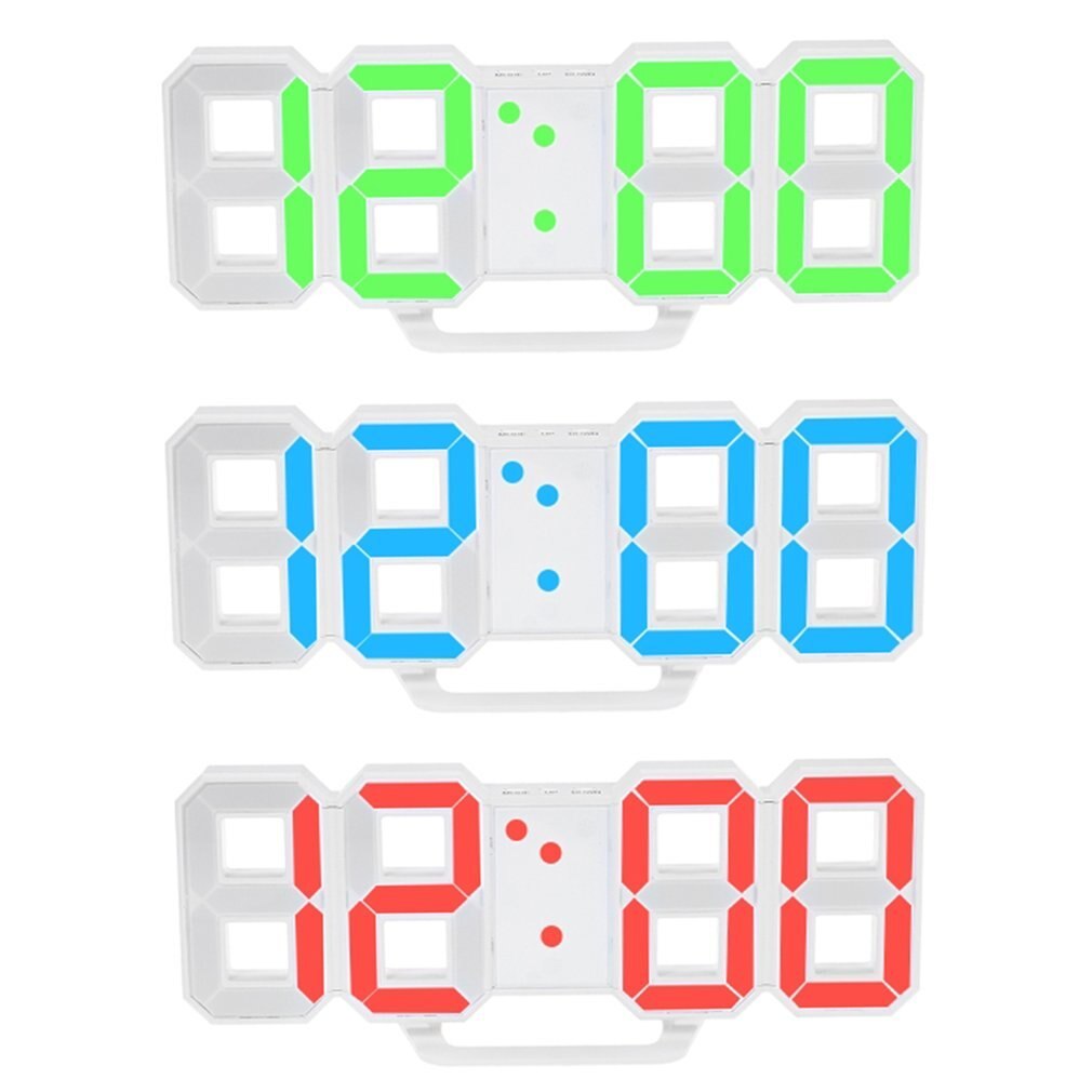 Multifunktions digital led-väggklocka temperaturdisplay klocka timer vintage heminredning timer väggklockor