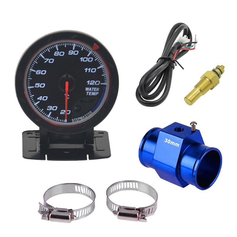 Dragon 60MM Auto Car Water Temp Gauges Whire Face Stepping Motor 20-120 Celsius Temperature Meter: white